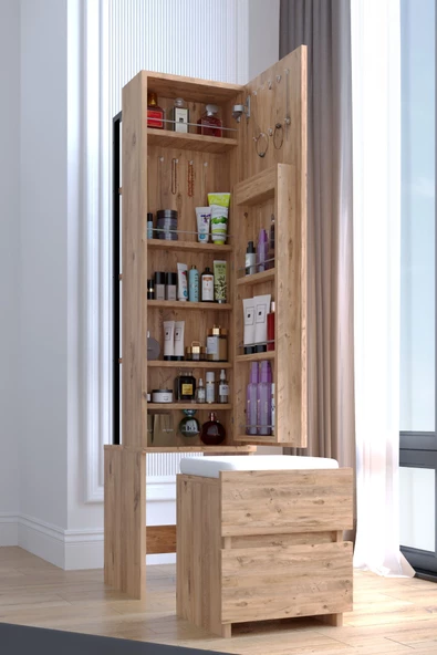 Armony, Aynalı, Çekmeceli, Takı ve Aksesuar Dolabı, Çok Amaçlı Dolap - 5