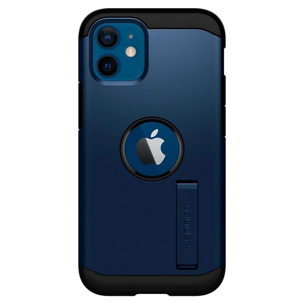 Spigen iPhone 12 Mini Kılıf Tough Armor Navy Blue - ACS02301