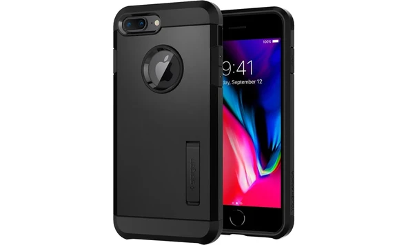 Spigen Apple iPhone 8 Plus - iPhone 7 Plus Kılıf Tough Armor 2 Black - 055CS22246