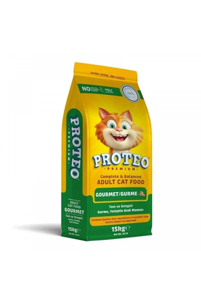 proteo  gurme kedi maması 15 kg