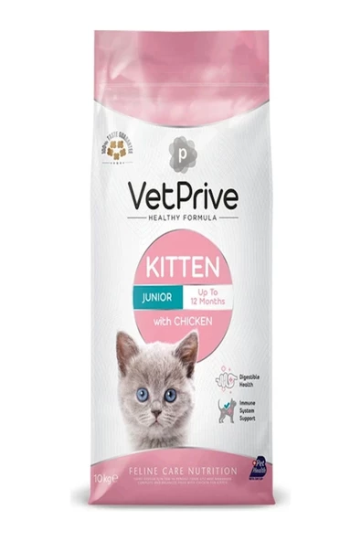 VetPrive  Vet Prive Yavru Kedi Maması Tavuklu 10 Kg