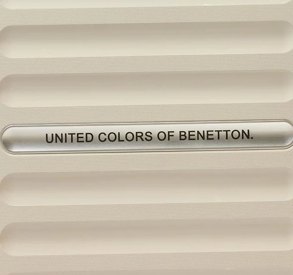Benetton Trolley Valiz Bej Büyük Boy 14BNT1000-01-BJ - 10