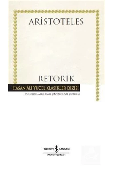 TÜRKİYE İŞ BANKASI KÜLTÜR YAYINLARI Retorik (KARTON KAPAK)