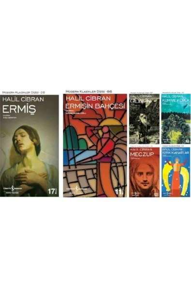 İş Bankası Yayınları Halil Cibran 6 Kitap Set (ermiş- Ermişin Bahçesi- Kum Ve Köpük- Gezgin- Meczup- Kırık Kanatlar)