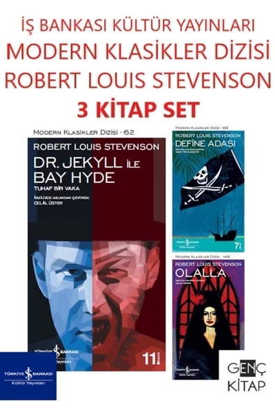 İş Bankası Kültür Yayınları Iş Bankası R.l. Stevenson 3 Kitap Set Modern Klasikler Dizisi Define Adası-dr. Jekyll Ve Bay Hyde