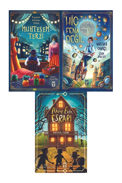 İlk Genç Timaş 4. 5. 6. Sınıf Okuma Seti 3 Kitap Ahşap Evin Esrarı-Hiç Fena Değil-Muhteşem Terzi