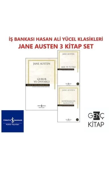 İş Bankası Kültür Yayınları Iş Bankası Jane Austen 3 Kitap Set Hasan Ali Yücel Klasikleri Gurur Ve Önyargı-akıl Ve Tutku