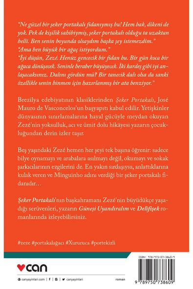 Can Yayınları Şeker Portakalı - Jose Mauro De Vasconcelos - - 3