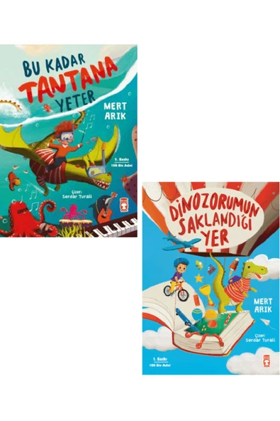 Timaş Çocuk Bu Kadar Tantana Yeter +Dinozorumun Saklandığı Yer 1. Sınıf Kitapları Mert Arık