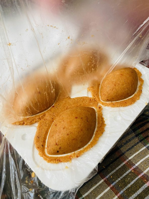 Beyaz 4lü İçli Köfte Kalıbı Pratik Dayanıklı Aparat 3 Parça - 4