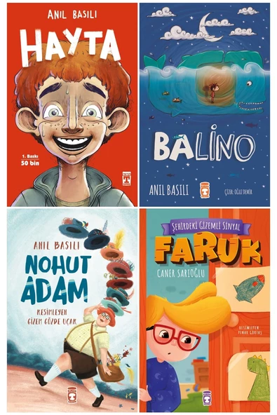 Timaş Çocuk Hayta & Balino & Nohut Adam & Faruk 4'lü Okuma Kitabı Seti