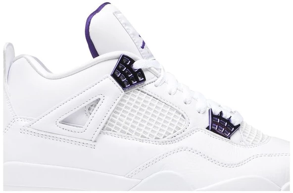 Nike Air Jordan Retro 4 Purple Metallic Spor Ayakkabı - 2