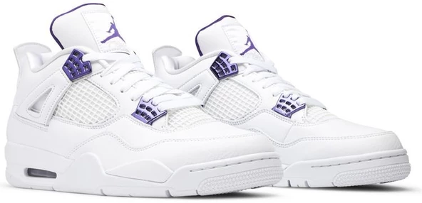 Nike Air Jordan Retro 4 Purple Metallic Spor Ayakkabı - 8