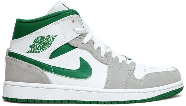 Nike Jordan 1 Mid SE White Pine Green Smoke Grey Spor Ayakkabı