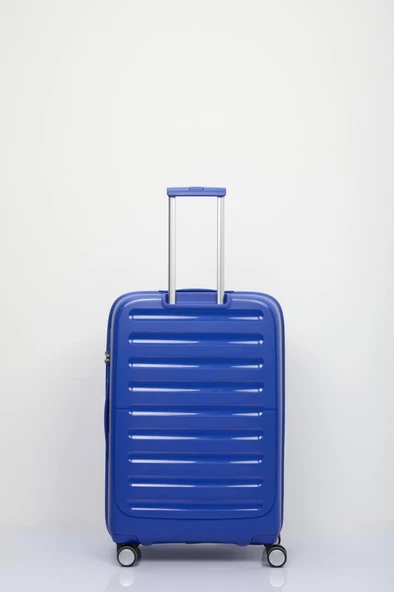 Benetton Trolley Valiz Mavi Büyük Boy 14BNT1000-01-M - 3