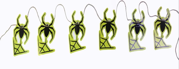 Örümcek Şekilli Asmalı Halloween Flama Banner Afiş 2 Metre - Resim 2