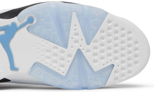 Nike Air Jordan 6 Retro UNC White Spor Ayakkabı - 5