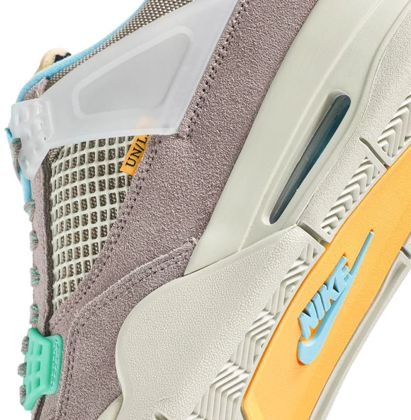 Nike Union La X Air Jordan 4 Retro Taupe Haze Spor ayakkabı - Resim 10