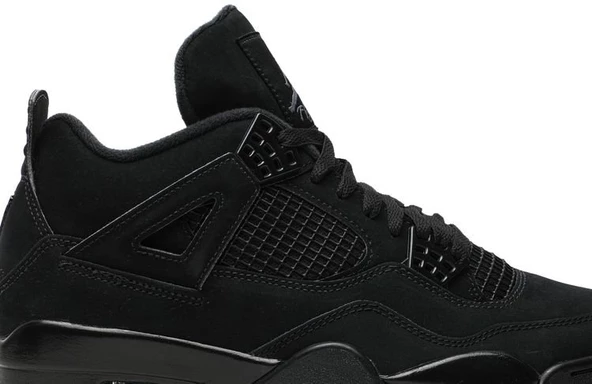 Nike Air Jordan Retro 4 Black Cat Spor Ayakkabı - Resim 2