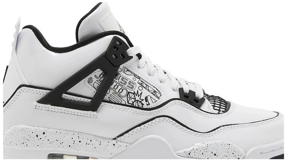 Nike Air Jordan Retro 4 GS DIY Spor Ayakkabı - Resim 2