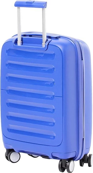 Benetton Trolley Valiz Mavi Büyük Boy 14BNT1000-01-M - 9