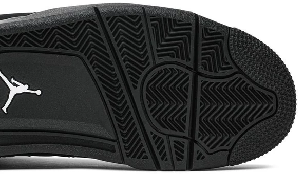 Nike Air Jordan Retro 4 Black Cat Spor Ayakkabı - Resim 5
