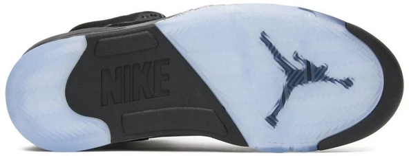 Nike Air Jordan Retro 5 Black Metallic Silver Spor Ayakkabı - Resim 4