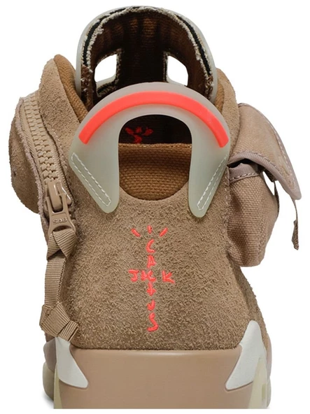 Nike Air Jordan Retro 6 Travis Scott British Khaki Spor Ayakkabı - 7
