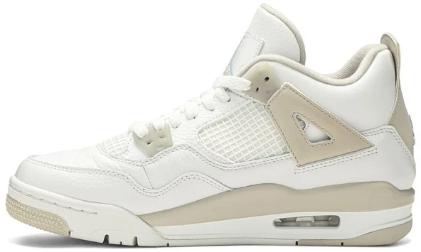 Nike Air Jordan Retro 4 Linen Spor Ayakkabı - Resim 3