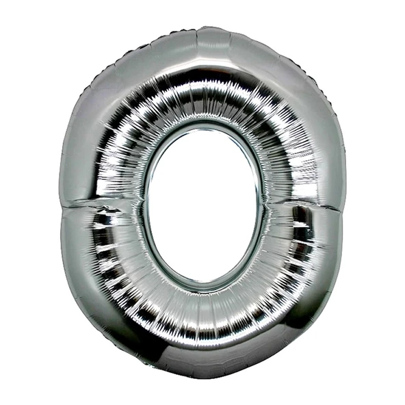 O Harf Folyo Balon Gümüş Renk  40 İnç ürün görseli