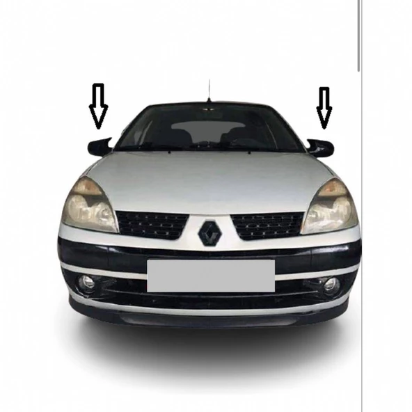 RENAULT SYMBOL 1998-2007 YARASA AYNA KAPAĞI FİBER SİYAH BOYALI