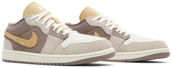 Nike Air Jordan 1 Low Craft Inside Out Tan Brown - Resim 8