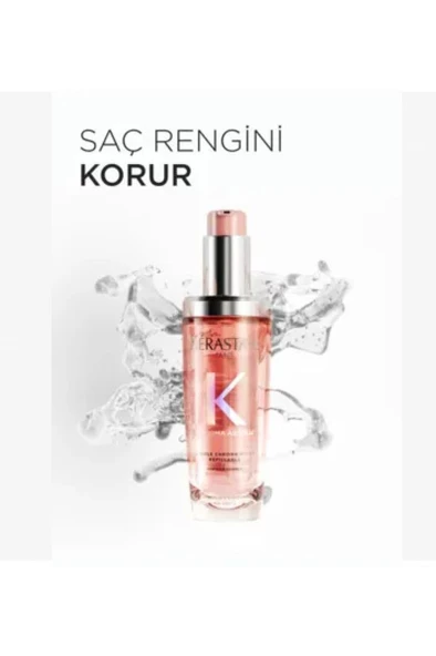 Chroma Absolu L'huile Chroma Eclat Boyalı Saçlar Için Bakım Yağı 75 ml Yeniden Doldurulabilir - 4