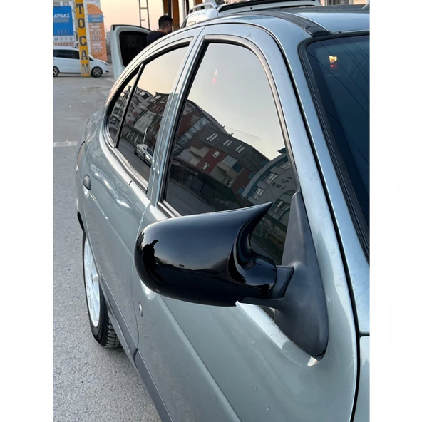 RENAULT CLİO 2 YARASA AYNA KAPAĞI FİBER SİYAH BOYALI - 2