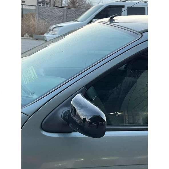 RENAULT SYMBOL 1998-2007 YARASA AYNA KAPAĞI FİBER SİYAH BOYALI - Resim 4