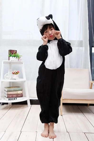 Çocuk Panda Kostümü 2-3 Yaş 80 Cm - 2