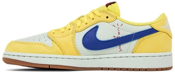 Nike Air Jordan 1 Retro Low OG SP Travis Scott Canary Spor Ayakkabı - 3