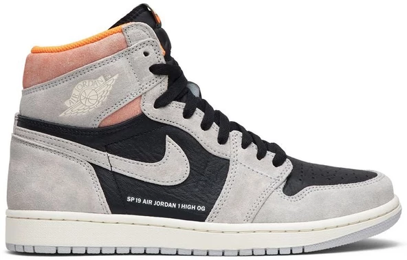 Nike Air Jordan 1 Retro High OG Grey Crimson Spor Ayakkabı