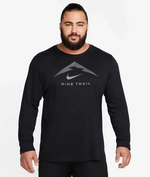 Nike FN0827-010 Trail Dri-Fit Tişort Erkek T-Shirt - 2