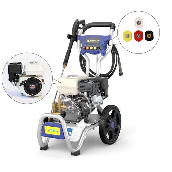 Michelin MPX240THO 4.8HP 240Bar 4 Zamanlı Benzinli Ağır Hizmet Basınçlı Yıkama Makinesi - Resim 2
