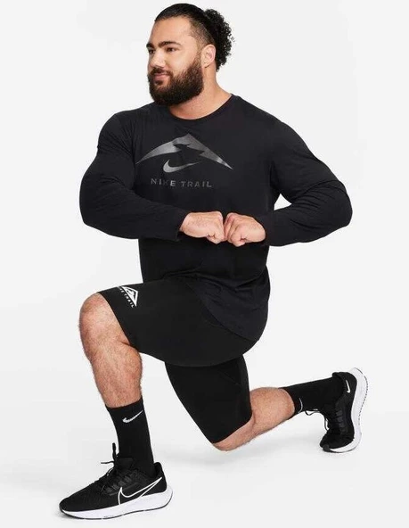 Nike FN0827-010 Trail Dri-Fit Tişort Erkek T-Shirt - 5