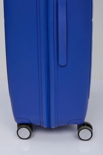 Benetton Trolley Valiz Mavi Kabin Boy 14BNT1000-03-M - 7