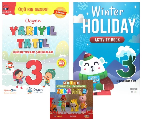 Üçgen 3.Sınıf Yarıyıl Tatil+Winter Holiday (İngilizce Yarıyıl Tatil) ürün görseli 1