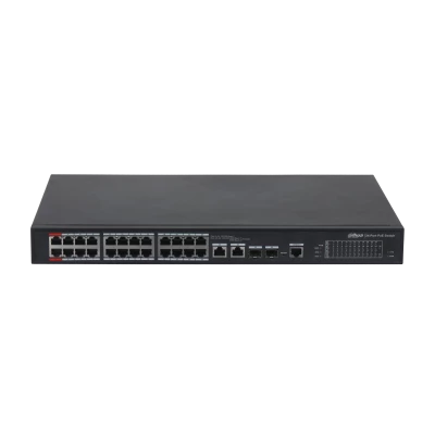 DAHUA PFS4226-24ET-360-V3 24 PORT 24XFE-2GE-2XSFP 360 W YÖNETİLEBİLİR POE SWİTCH