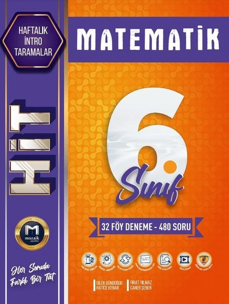 6. Sınıf Matematik HİT 32 Deneme Mozaik Yayınları
