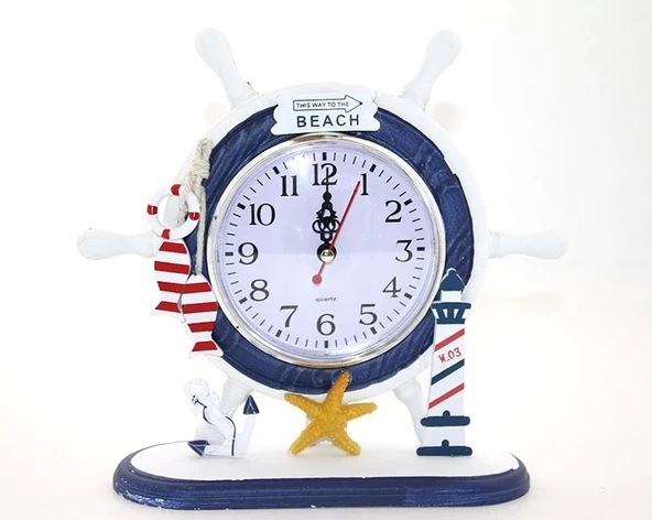 Ahşap Marin Dümenli Saat Alk2453 ürün görseli