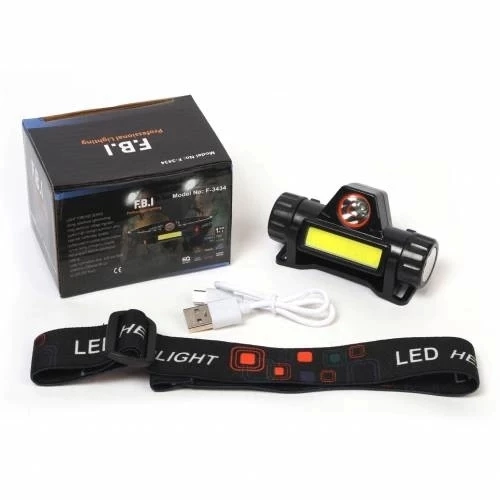 F-3434 Şarjlı Mıknatıslı Kafa Feneri - Resim 3