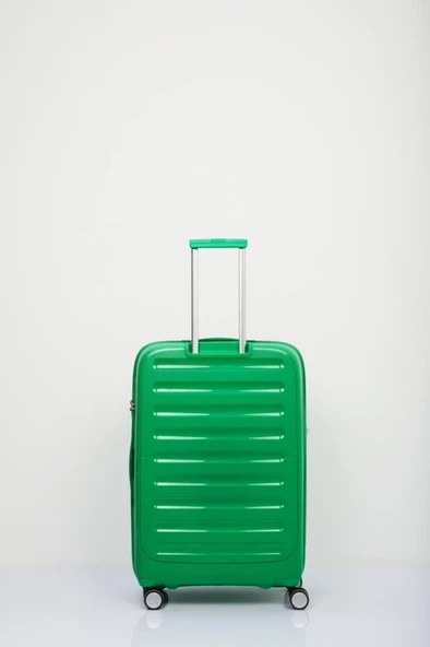 Benetton Trolley Valiz Yeşil Büyük Boy 14BNT1000-01-Y - 3