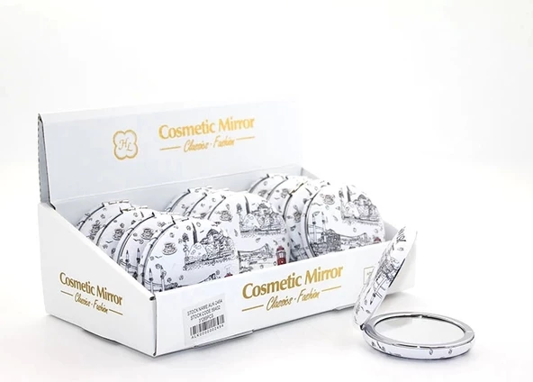 Taşlı İstanbul Tasarımı El Aynası Kalın Alk2494 ürün görseli