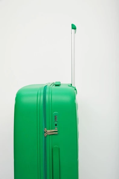 Benetton Trolley Valiz Yeşil Orta Boy 14BNT1000-02-Y - 7